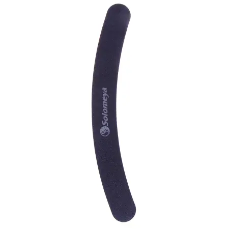 SOLOMEYA Пилка для ногтей 100/180 Бумеранг / Curved Black File - 1
