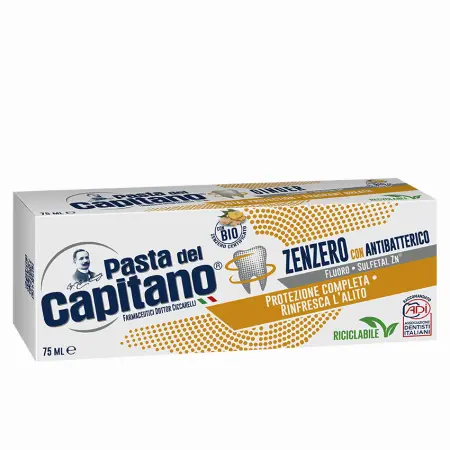 PASTA DEL CAPITANO Паста зубная абсолютная защита Имбирь / Total Protection Ginger 75 мл - 2