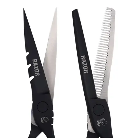 MUSTANG PROFESSIONAL (США) Набор ножниц Mustang Professional RAZOR NP07 Черный 5,5 дюйм - 3