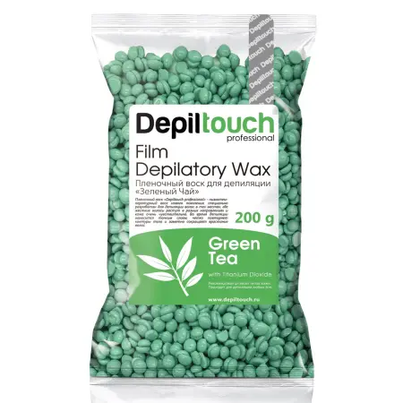 DEPILTOUCH PROFESSIONAL Воск пленочный в гранулах, зеленый чай 200 г - 1