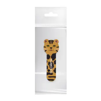 SOLOMEYA Пилка для натуральных и искусственных ногтей Тигренок, 180/220 / Tiger Nail File Cat 2, фото 2