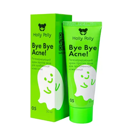 HOLLY POLLY Крем регенерирующий против акне для проблемной кожи лица / Bye Bye Acne! 50 мл - 2