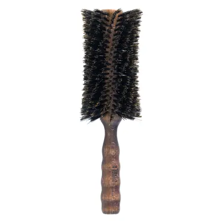 IBIZA HAIR Щетка круглая, закрученная, вогнутая для укладки волос, диаметр 80 мм (красное дерево) - 1