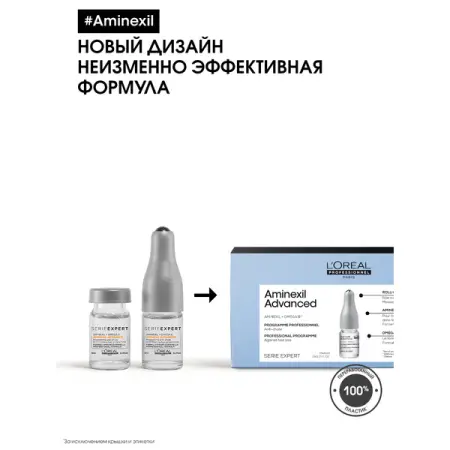 L OREAL PROFESSIONNEL Уход несмываемый от выпадения волос / SCALP AMINEXIL ADVANCED 1*6 мл - 3