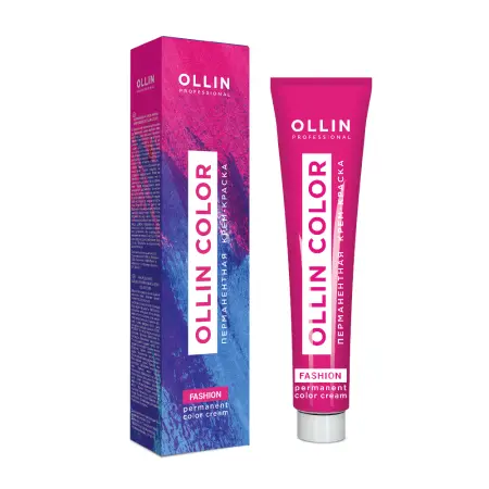 OLLIN PROFESSIONAL Крем-краска перманентная для волос, анти-желтый / COLOR FASHION 60 мл - 2
