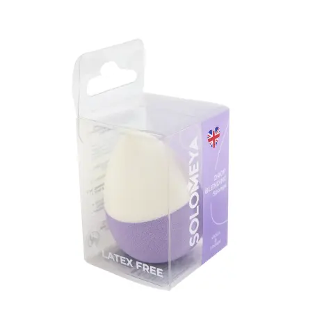SOLOMEYA Спонж для макияжа капля, Viola&Cream / Solomeya Drop blending sponge Viola&Cream 1 шт - 2