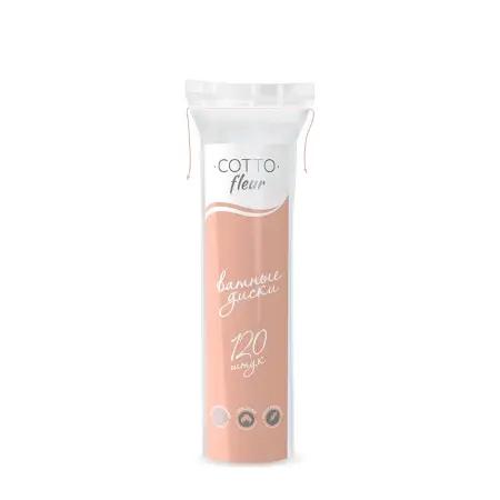 ЧИСТОВЬЕ Диски ватные, хлопок / Cotto fleur 120 шт - 1