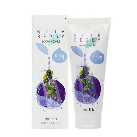 MED:B Пенка для умывания с пищевой содой и черникой / Med B Blueberry Soda Foam 100 мл - 3