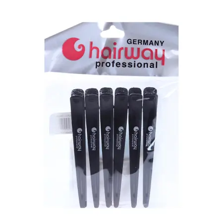 HAIRWAY Зажим карбоновый 120 мм 6 шт - 1