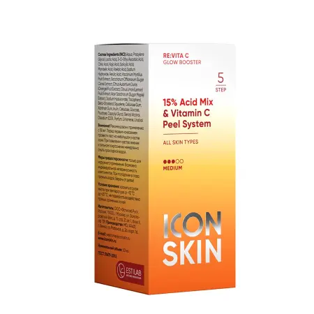 ICON SKIN Пилинг для лица с витамином С с 15% комплексом кислот / Re Vita C 30 мл - 3