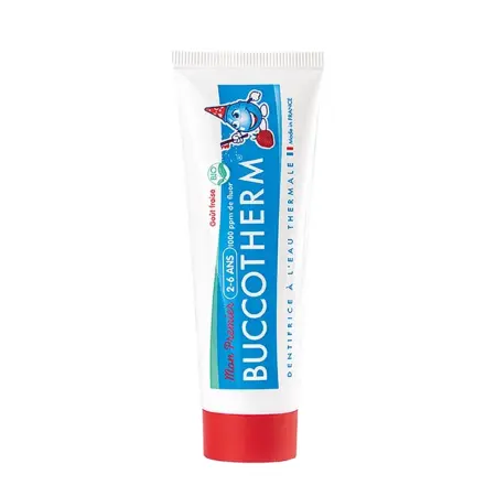 BUCCOTHERM Гель-паста зубная детская от 2 до 6 лет с клубничным вкусом и термальной водой / BUCCOTHERM 50 мл - 1