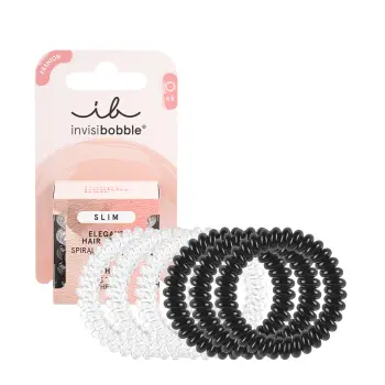 Набор резинок-браслетов для волос, 6 шт / invisibobble SLIM Day and Night