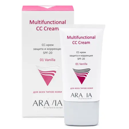 ARAVIA Professional СС-крем защитный SPF-20 / Multifunctional CC Cream, Vanilla 01 50 мл - 1