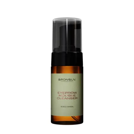 BRONSUN Мусс-пенка для очищения бровей / EYEBROW MOUSSE CLEANSER ROSE&SANDAL 100 мл - 1