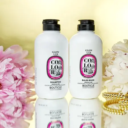 BOUTICLE Бальзам-маска для окрашенных волос с экстрактом брусники / Color Balm-mask Double Keratin 250 мл - 4