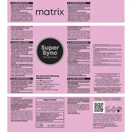 MATRIX 10A краситель без аммиака, очень-очень светлый блондин пепельный / Super Sync 90 мл - 4