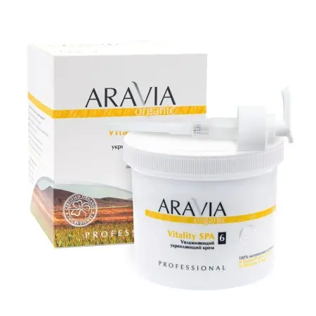 ARAVIA Professional Крем увлажняющий укрепляющий / Organic Vitality SPA 550 мл - 4