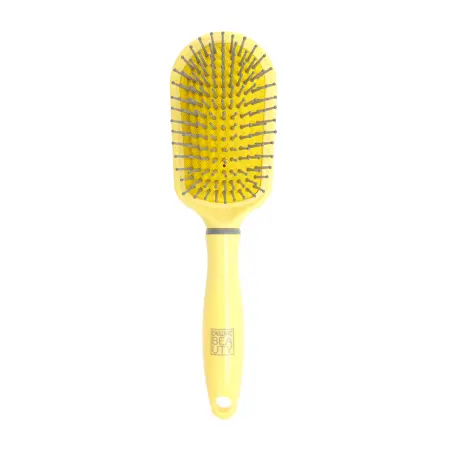 DEWAL BEAUTY Щетка массажная Лимонный пудинг, с нейлоновым штифтом, трапеция - 1