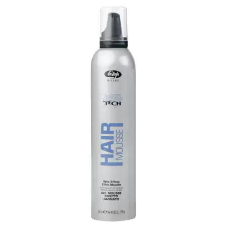 LISAP MILANO Мусс-гель для создания эффекта мокрых волос / Hair Gel Mousse Wet Effect HIGH TECH 300 мл - 3