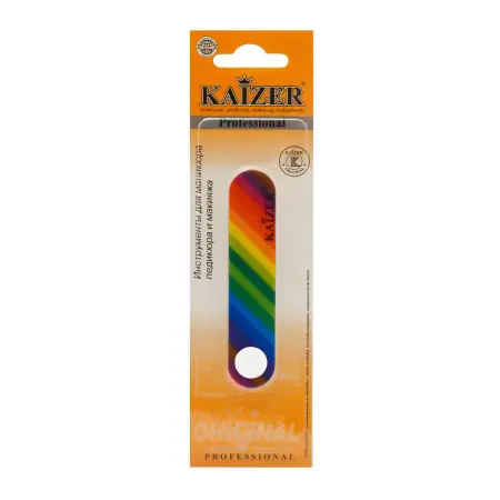 KAIZER Пилка маникюрная, шлифовочная, мини, прямая, цвет ассорти - 3