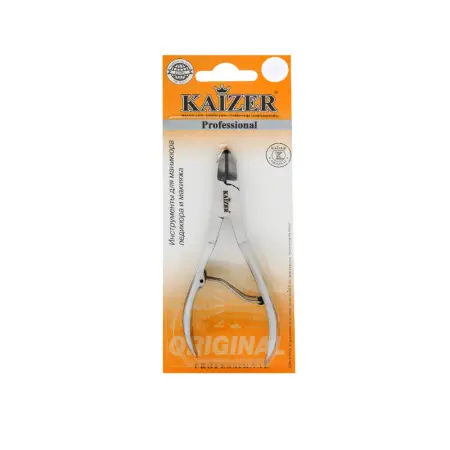 KAIZER Кусачки педикюрные, однопружинные, заводская заточка, серебро - 3