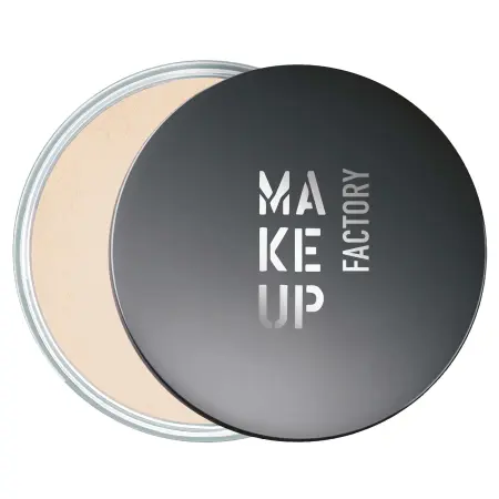 MAKE UP FACTORY Пудра рассыпчатая фиксирующая, тон 01 прозрачный / Setting & Baking Powder 5,2 гр - 1