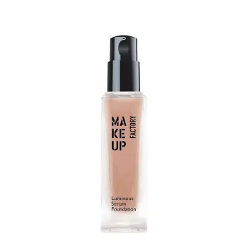 MAKE UP FACTORY Сыворотка-основа с эффектом сияния, тон 20 медовый беж / Luminous Serum Foundation 30 мл, фото 2