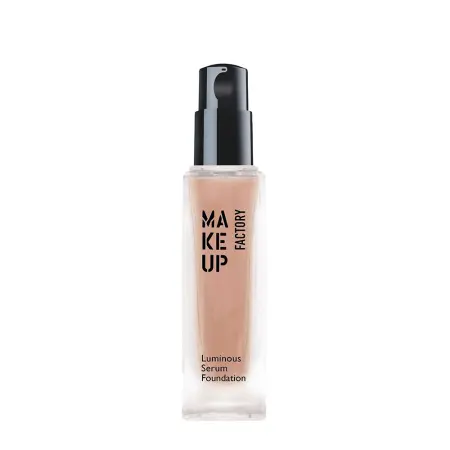 MAKE UP FACTORY Сыворотка-основа с эффектом сияния, тон 20 медовый беж / Luminous Serum Foundation 30 мл - 2