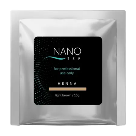 NANO TAP Хна для бровей в саше, светло-коричневый / NanoTap light brown 10 гр - 1