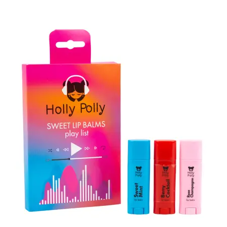 HOLLY POLLY Набор бальзамов для губ / SWEET LIP BALMS 3х4,8 гр - 1