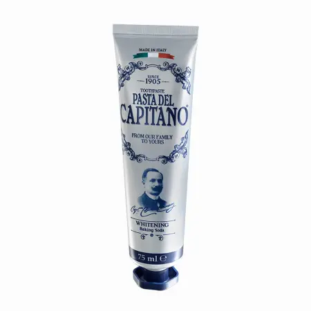 PASTA DEL CAPITANO Паста зубная для деликатного отбеливания с содой / 1905 Baking Soda 75 мл - 1