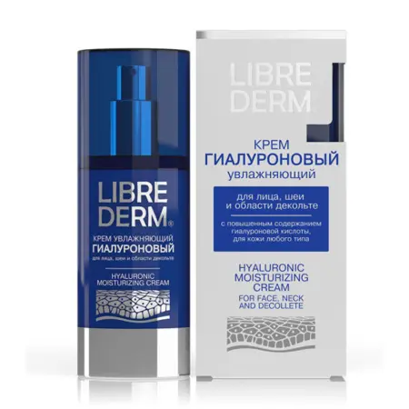 LIBREDERM Крем увлажняющий для лица, шеи и области декольте / HYALURONIC 50 мл - 2
