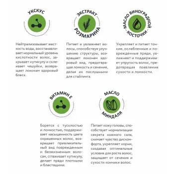 ARAVIA Professional Био-маска с яблочным уксусом и экстрактом розмарина / Hair System Apple Cider Vinegar Bio Mask 200 мл, фото 5