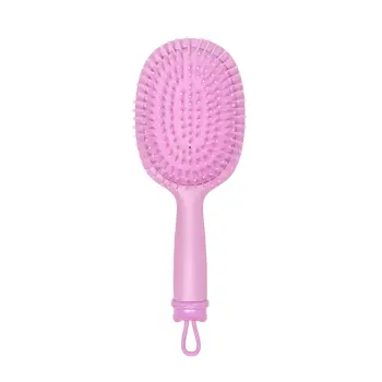 Расческа массажная для волос милый мишка, розовая / Cute Bear Massage Hair Brush Pink