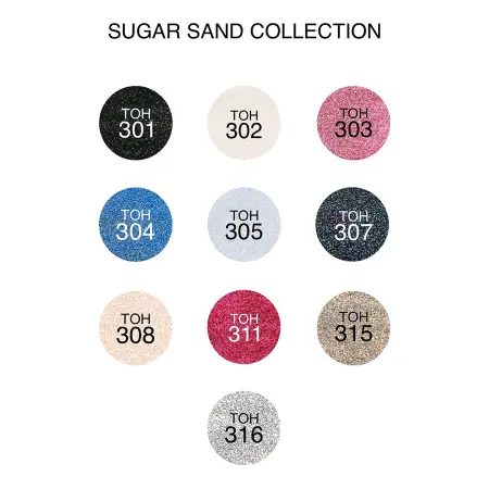 BRIGITTE BOTTIER 316 лак для ногтей фактурный, искрящееся серебро / SUGAR SAND 12 мл - 4