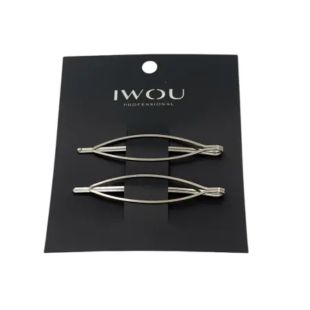 IWOU PROFESSIONAL Невидимки Лист серебро 2 шт - 2