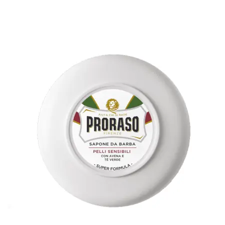 PRORASO Мыло для бритья для чувствительной кожи с зеленым чаем и овсом 150 мл - 1