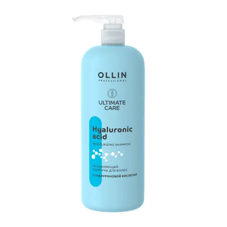 OLLIN PROFESSIONAL Шампунь увлажняющий с гиалуроновой кислотой / Ultimate Care 1000 мл - 1