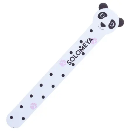 SOLOMEYA Пилка для натуральных и искусственных ногтей 180/220 Панда / Panda Nail File - 1