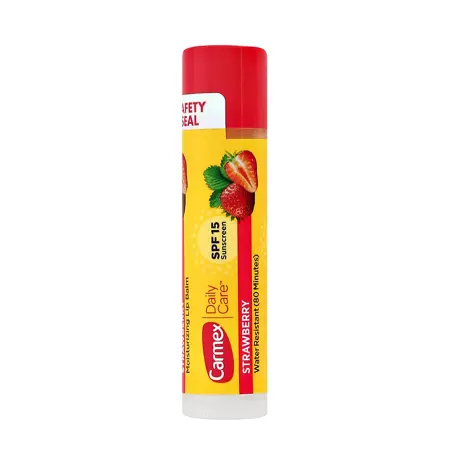 CARMEX Бальзам для губ со вкусом клубники стик / Everyday Protecting Lip Balm Strawberry Stick 4,25гр - 1