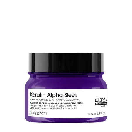 L OREAL PROFESSIONNEL Маска профессиональная для выпрямления волос / Keratin Alpha Sleek 250 мл - 1