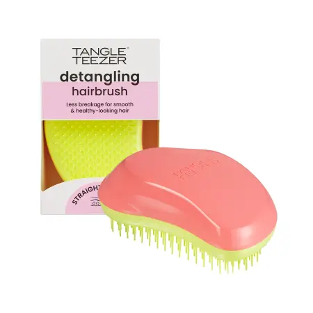 TANGLE TEEZER Расческа для волос / The Original Salmon Pink & Hyper Yellow - 9