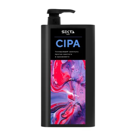 HAIR SEKTA Шампунь нейтрализующий теплые оттенки / Hair Sekta Cipa 1000 мл - 1