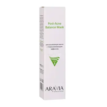 ARAVIA Professional Маска рассасывающая для лица с поросуживающим эффектом для жирной и проблемной кожи / Post-Acne Balance Mask 100 мл, фото 2