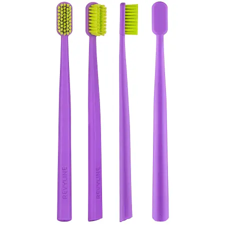 REVYLINE Щётка зубная, фиолетовая с салатовой щетиной / SM6000 Ortho - 3