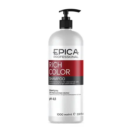EPICA PROFESSIONAL Шампунь для окрашенных волос / Rich Color 1000 мл - 1