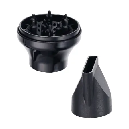 MARK SHMIDT Фен Mark Shmidt дорожный складной чёрный, 1 насадка + диффузор 1000W - 3