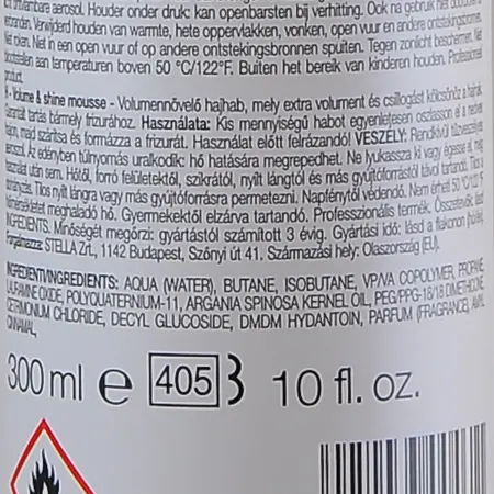 FARMAVITA Мусс сильной фиксации для придания объема и блеска / VOLUME & SHINE MOUSSE HD LIFE STYLE 300 мл - 4