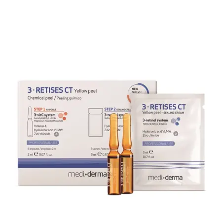 MEDI+DERMA Пилинг желтый с системой 3-ретинол (6 ампул*1,5 мл + 6 саше*5 мл) / 3-RETISES CT Yellow peel - 1