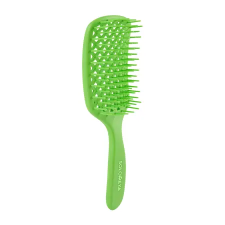 SOLOMEYA Арома-расческа вентилируемая, зеленое яблоко / Aroma-vented hair brush, Green Apple - 1